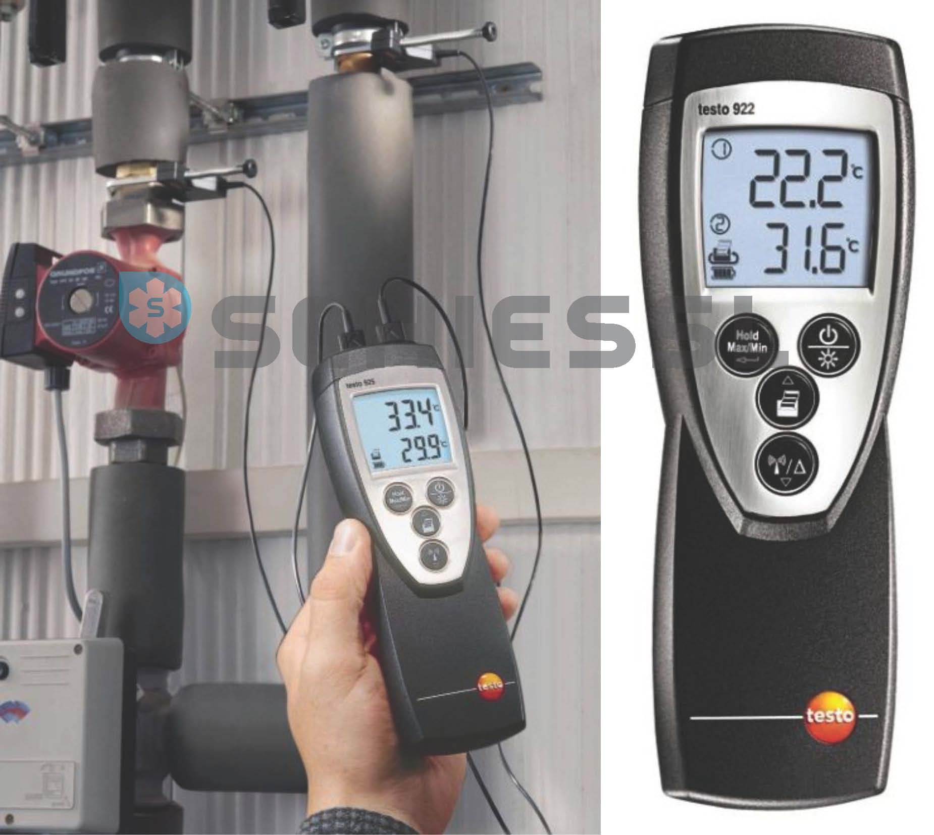 více o produktu - Teploměr 922 s bateriemi bez sondy, 0560 9221, Testo